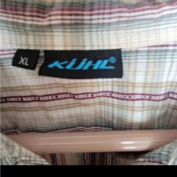 Kuhl Long Sleeve Embroidered Pearl Snap Up, Multi-Color Plaid Cotton XL - Picture 3 of 5